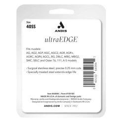 Andis UltraEdge Blade 40 1/100In Cut -Pet Supply Store ad64076 ultraedge blade size 40ss package back
