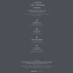 Andis 2-Speed Pet Nail Grinder -Pet Supply Store ad65880 79 2 speed nail grinder ang 1 3d package back