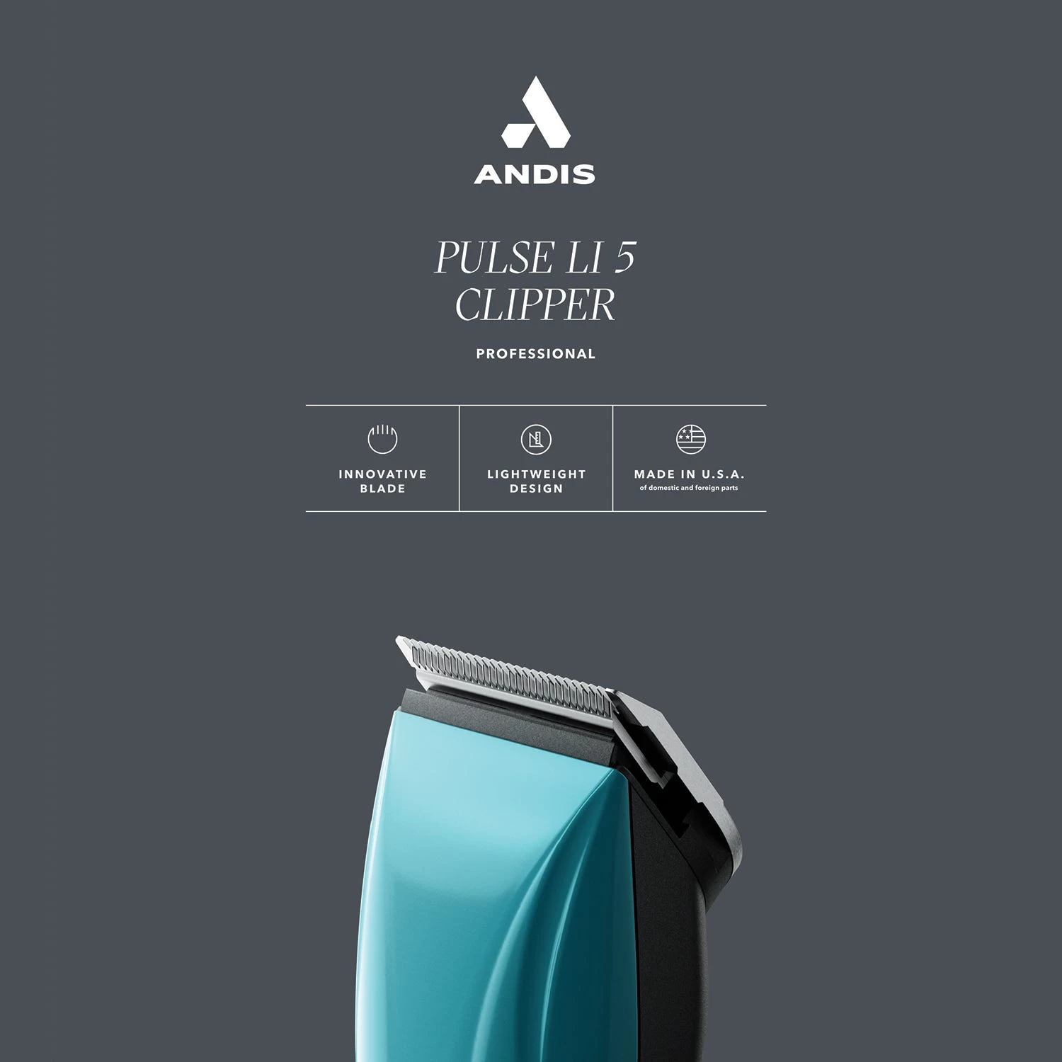 Andis Pulse Li 5 Adjustable Blade Clippers 8 Andis Pulse Li 5 Adjustable Blade Clippers - Image 8