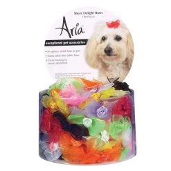 Aria Sheer Delight Bow Canister 100Pc