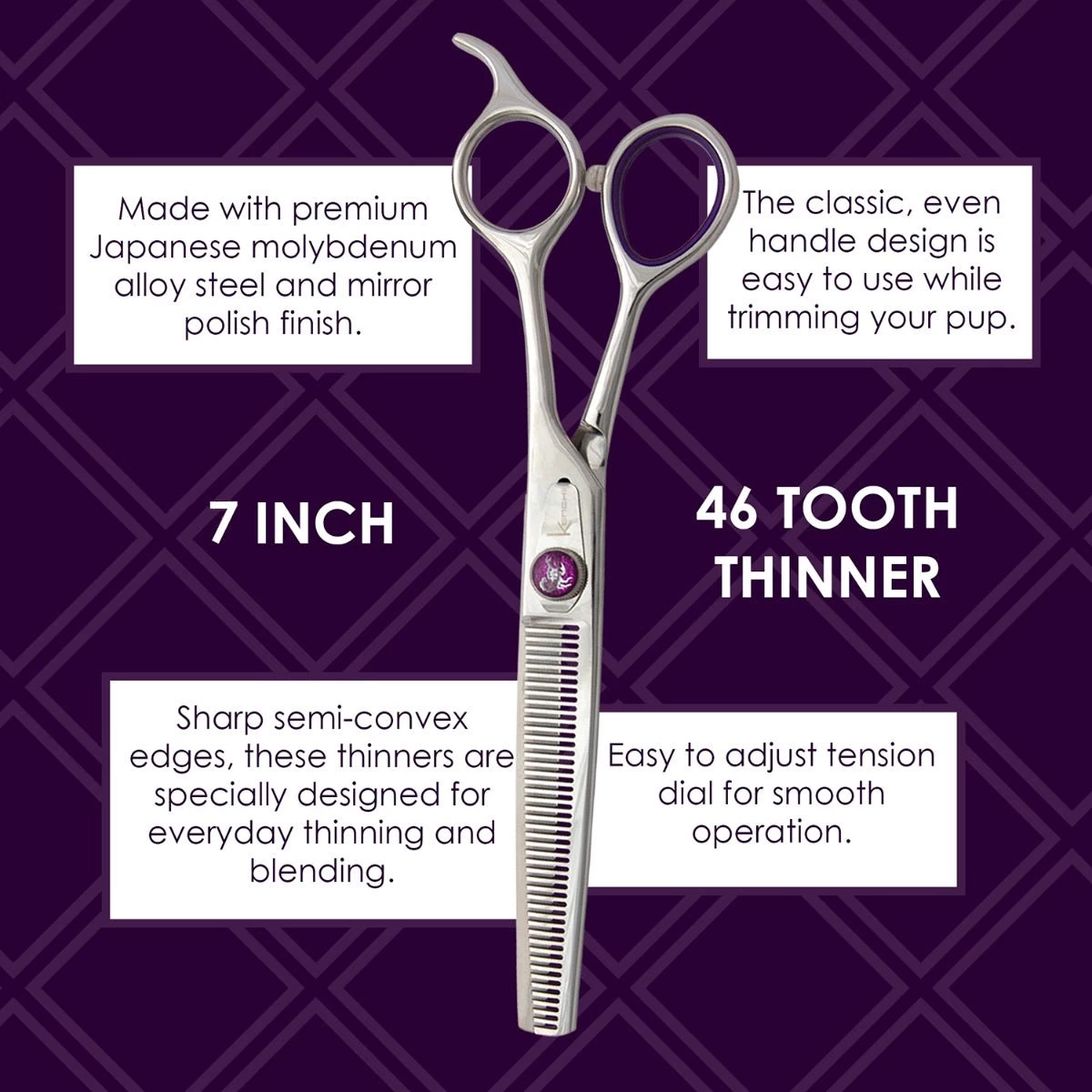 Kenchii Scorpion 46 Tooth Thinning Shear 2 Kenchii Scorpion 46 Tooth Thinning Shear - Image 2