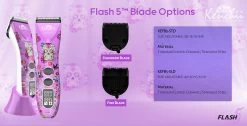 Kenchii Flash5 5-in-1 Digital Cordless Clipper Purple Dogs Edition -Pet Supply Store ke6035 79 flash5 website branding 2023 purple 2.0 2 1