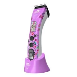 Kenchii Flash5 5-in-1 Digital Cordless Clipper Purple Dogs Edition -Pet Supply Store ke6035 79 purple 1