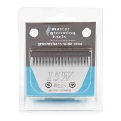 Master Grooming Tools GroomSharp Steel Wide Blades 15W