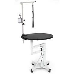 Master Equipment Easy-Lift Round Rotating Top Pneumatic Table -Pet Supply Store tp6290 95 002 1