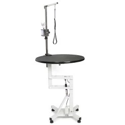 Master Equipment Easy-Lift Round Rotating Top Pneumatic Table -Pet Supply Store tp6290 95 005 1