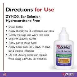 Zymox Ear Solution W/o HC 1.25oz -Pet Supply Store z002 5