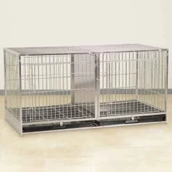 ProSelect Modular Cage W/Plastic Tray Stainless Steel -Pet Supply Store zw5500 87 0