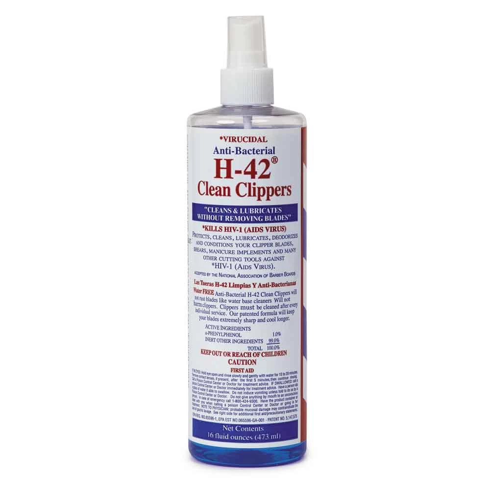 H-42 Clean Clippers Spray 16oz 1 H-42 Clean Clippers Spray 16oz