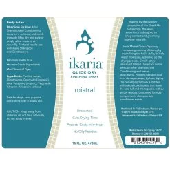 Ikaria Mistral Quick Dry Finishing Spray 11 Ikaria Mistral Quick Dry Finishing Spray -Pet Supply Store zx3156 0